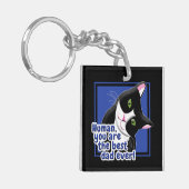 Vatertag Katze Schlüsselanhänger (Vorderseite links)