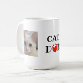Vatertag Katze Vater Foto Personalisiert Kaffeetasse (Vorderseite Links)