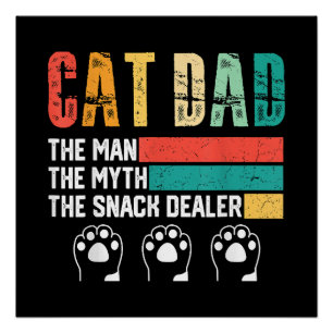 Vatertag Katzenpapa Poster