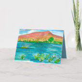 Vatertag Kayak Mountain Lake Adventure Karte (Vorderseite)