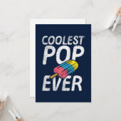 Vatertag Kinder Foto Coolster Pop je Karte (Vorderseite/Rückseite Beispiel)