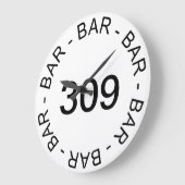Vatertag Klassische Straße Nr. Bar Wall Clock Große Wanduhr (Winkel)