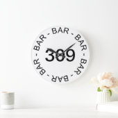 Vatertag Klassische Straße Nr. Bar Wall Clock Große Wanduhr (Zuhause)