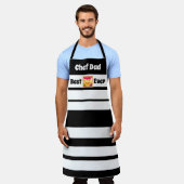 Vatertag Koch Vater Bester Vater je Herz Schürze (Getragen)