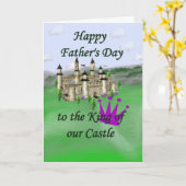 Vatertag König von Schloss Karte (Gelbe Blume)