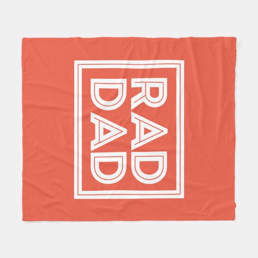 Vatertag - Krasser Vater Fleecedecke (Vorderseite (Horizontal))