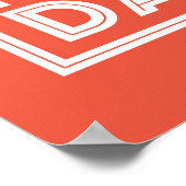 Vatertag - Krasser Vater Poster (Ecke)