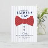 Vatertag Krawatte Einladung (Stehend Vorderseite)