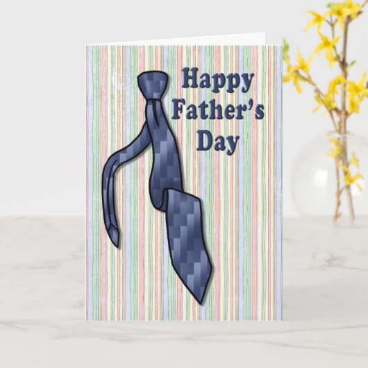 Vatertag-Krawatte Karte (Gelbe Blume)