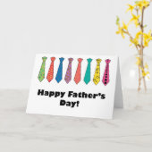 Vatertag-Krawatte Karte (Gelbe Blume)