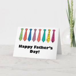 Vatertag-Krawatte Karte