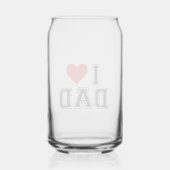 Vatertag - kühne und einfache Gestaltung Dosenglas (Vorderseite)