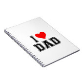 Vatertag - kühne und einfache Gestaltung Notizblock (Rechte Seite)