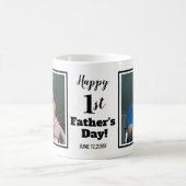 Vatertag kundenspezifisches Foto-der glückliche 1. Kaffeetasse (Mittel)