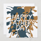Vatertag Künstlerisch Abstrakt Feiertagskarte (Vorne/Hinten)