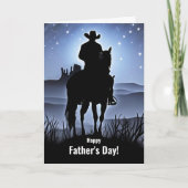 Vatertag Land Western Cowboy Karte (Vorderseite)