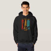 Vatertag Leben der Vater Leben Retro Hoodie (Vorne ganz)