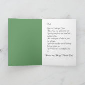 Vatertag Liebe Erinnerungen FOTO Karte (Innenseite)