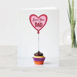 Vatertag Liebe Papa Cupcake Karte