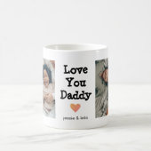 Vatertag Liebe Sie Papa 2 Foto Kaffeetasse (Mittel)