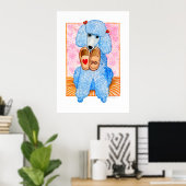 Vatertag Liebe Vater Poodle Pampering Poster (Heimbüro)