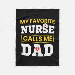Vatertag Lieblings-Krankenschwester nennt mich Vat Fleecedecke