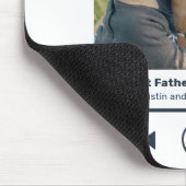 Vatertag Lieblings-Song Music Player Vater Foto Mousepad (Ecke)