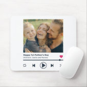 Vatertag Lieblings-Song Music Player Vater Foto Mousepad (Mit Mouse)