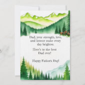 Vatertag Log-Zuhause Karte (Rückseite)