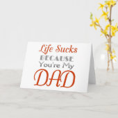 Vatertag lustige Erklärung Karte (Gelbe Blume)