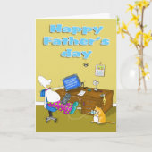 Vatertag lustige Karte (Gelbe Blume)