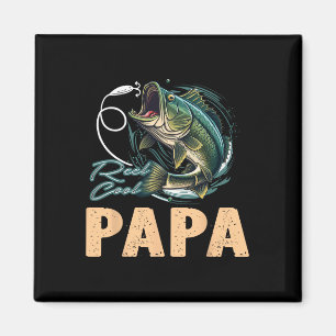 Vatertag Lustiger Angler Cool Papa Fischen Magnet