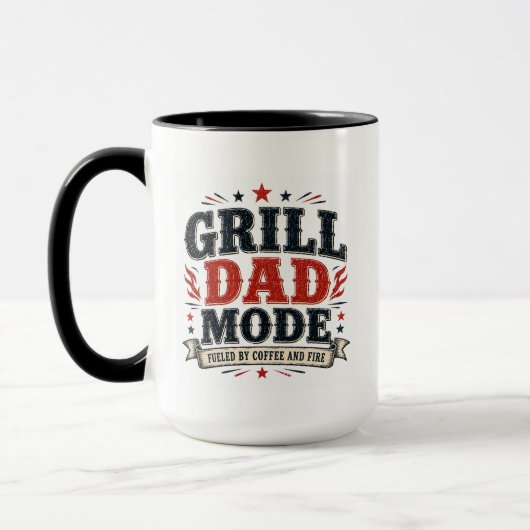 Vatertag/Lustiger Grill-Vater WRAP Tasse (Links)