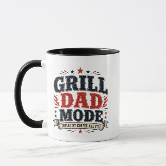 Vatertag/Lustiger Grill-Vater WRAP Tasse (Links)