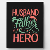 Vatertag Mann Hero Fotoplatte (Vorderseite)