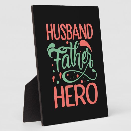 Vatertag Mann Hero Fotoplatte (Seite)