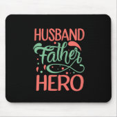 Vatertag Mann Hero Mousepad (Vorne)