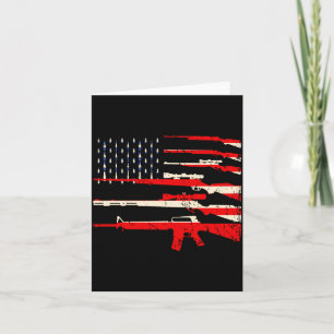 Vatertag Männer USA-Flagge Waffen 2a Änderung Karte