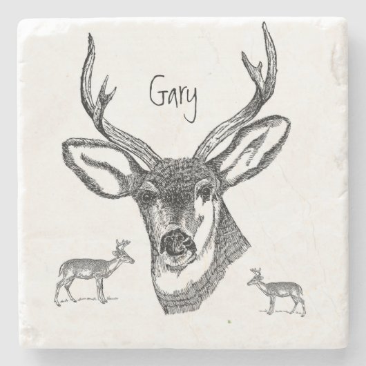 Vatertag Marmorstein Untersetzer (Vorderseite)