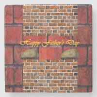 Vatertag Marmorstein Untersetzer