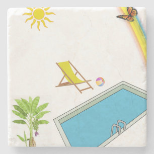 Vatertag Marmorstein Untersetzer