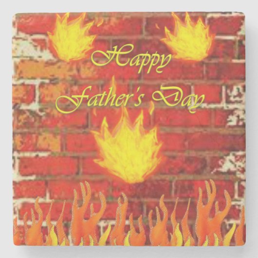 Vatertag Marmorstein Untersetzer (Vorderseite)