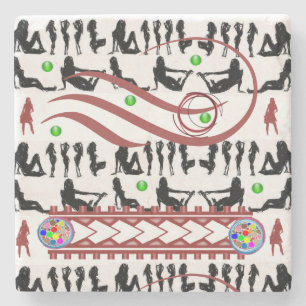 Vatertag Marmorstein Untersetzer