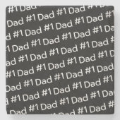 Vatertag Marmorstein Untersetzer (Vorderseite)