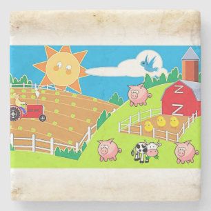 Vatertag Marmorstein Untersetzer