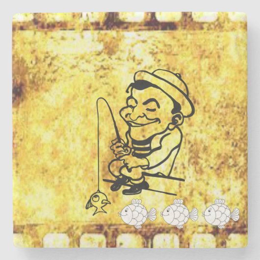 Vatertag Marmorstein Untersetzer (Vorderseite)