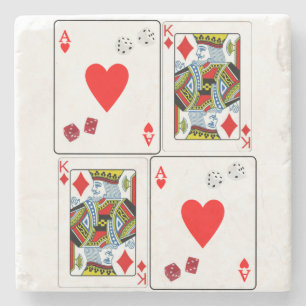 Vatertag Marmorstein Untersetzer