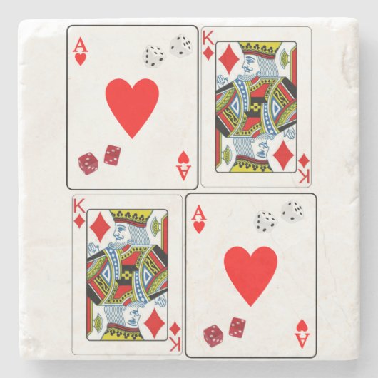 Vatertag Marmorstein Untersetzer (Vorderseite)