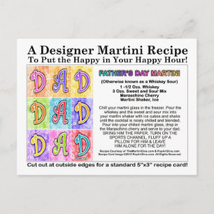 Vatertag Martini Rezept Karte Postkarte