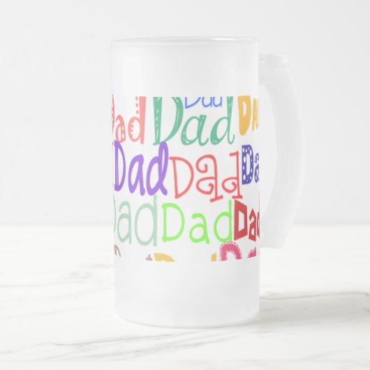 Vatertag Mattglas Bierglas (VorderseiteRechts)